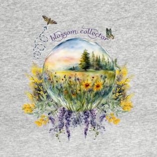 Blossom Collector Wildflower Meadow Crystal Ball T-Shirt